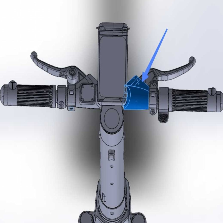 ES410 handlebar right cover