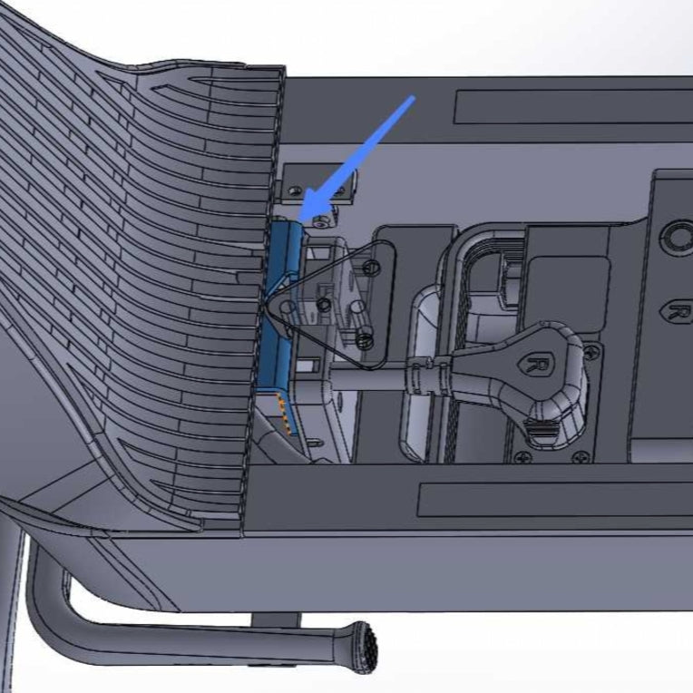 ES400A fixed plate (plastic spray)