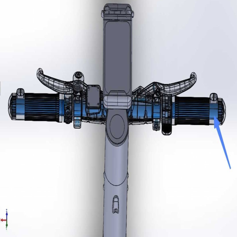 ES410 handlebar pipe