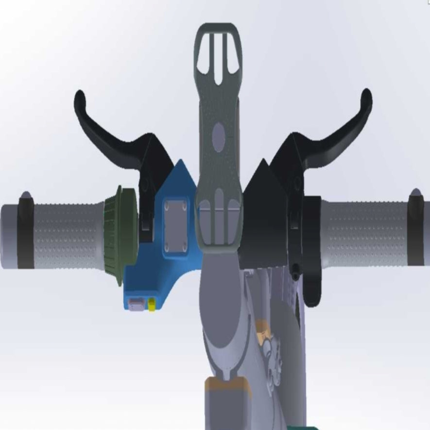 ES410 handlebar upper left cover