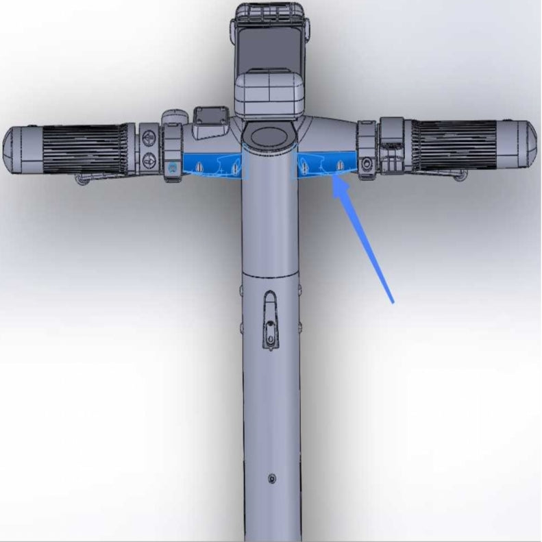 ES410 handlebar under cover