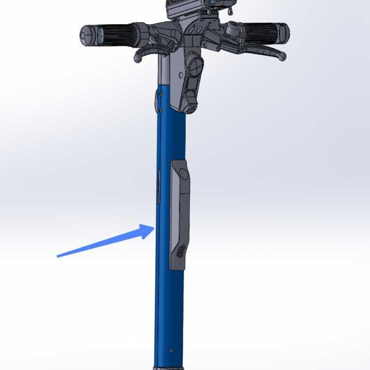 ES410 front straight bar (plastic spray)