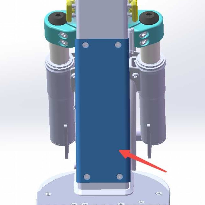 ES410 neck tube cover (plastic spray)