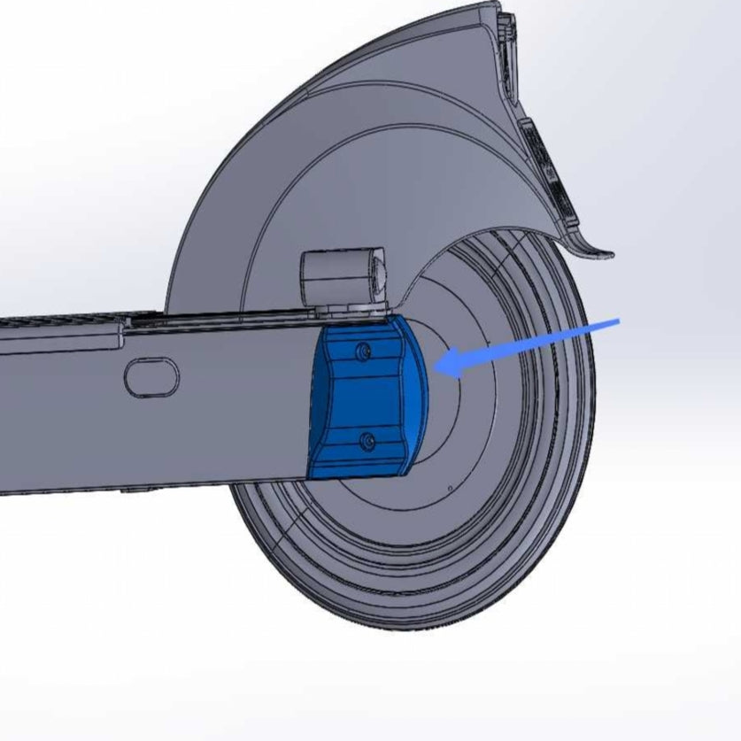 ES410 frame left rear plug cover