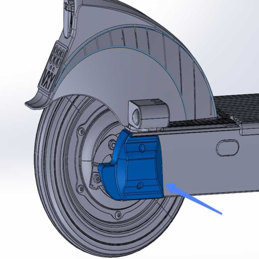 ES410 frame right rear plug cover