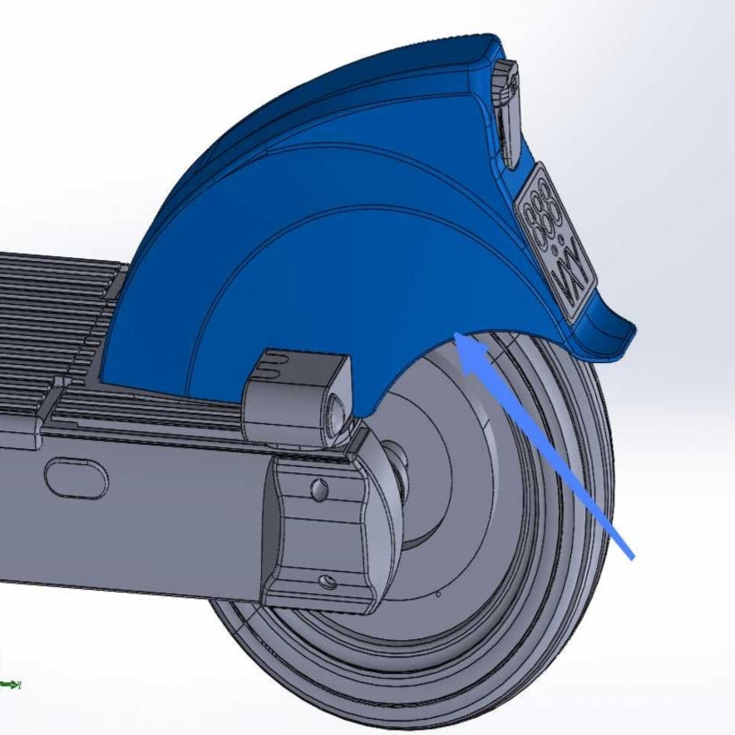 ES410 rear fender after-sales components